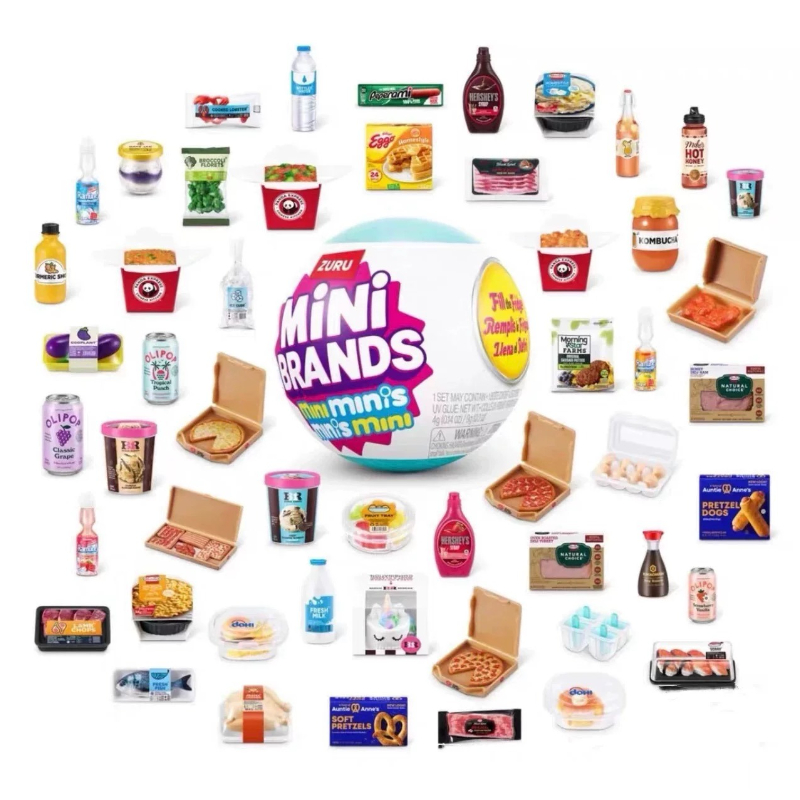 Model Kitchen Set Pvc - Mini Brands Fridge Mystery Ball Capsule