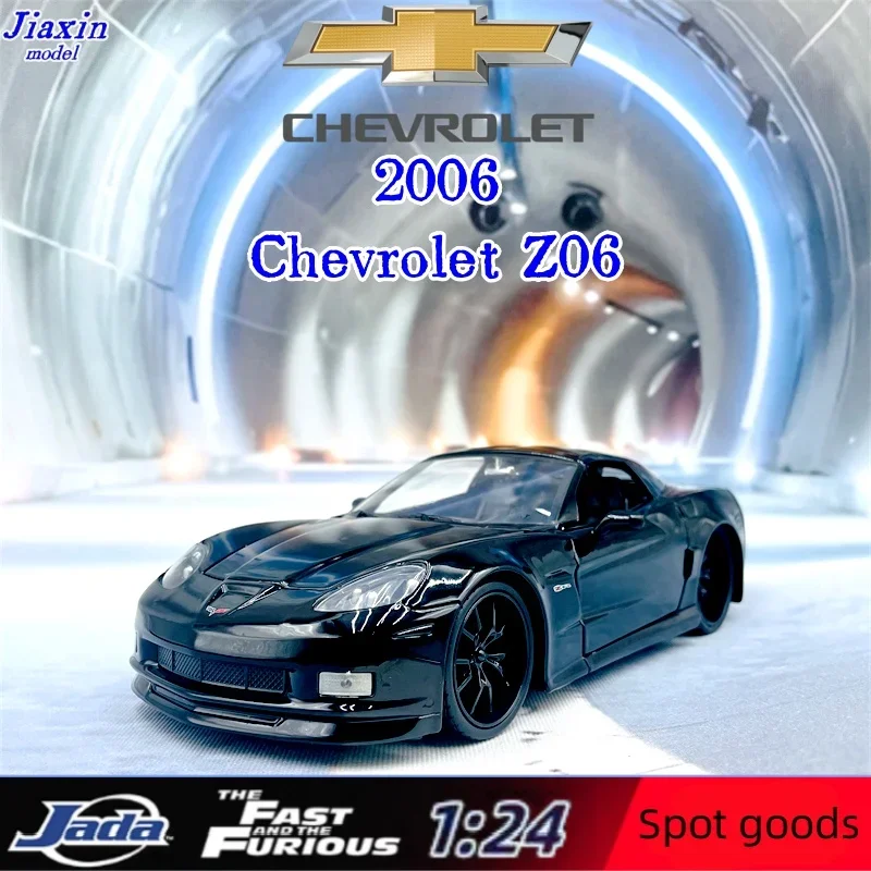 Model Kit Lamborghini - JADA1:24 Chevrolet 2006 Z06 Analog Alloy