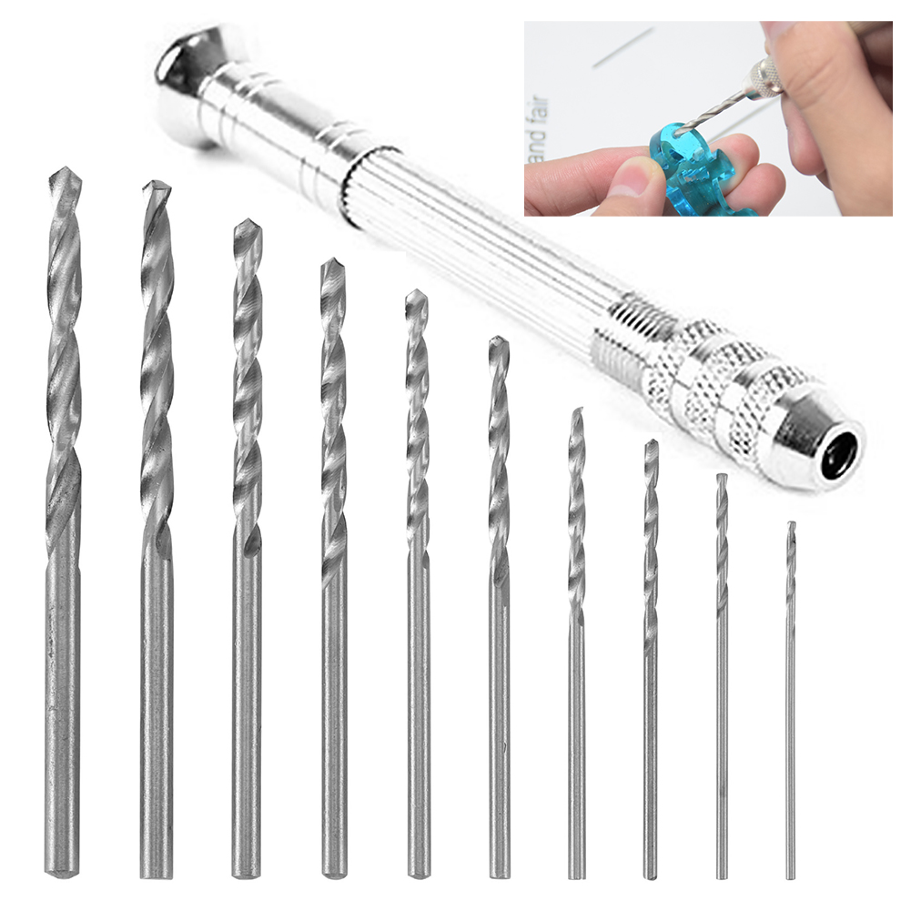 Pin Vice Micro - Wood Drill Bit Kit Mini Set