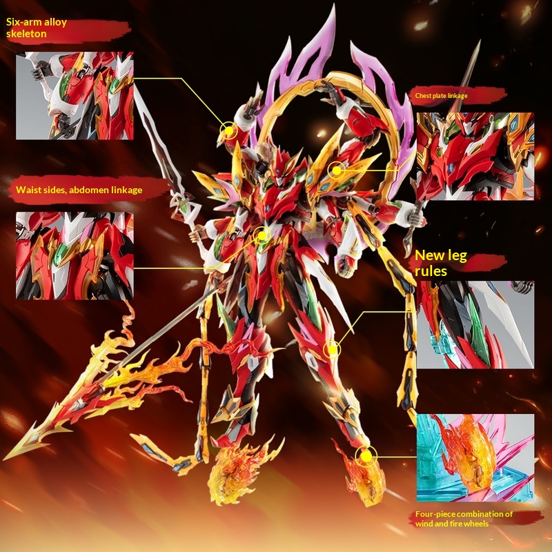Model Kit Nezha - Motor Nuclear Mnp-Xh04 Nezha Alloy Skeleton