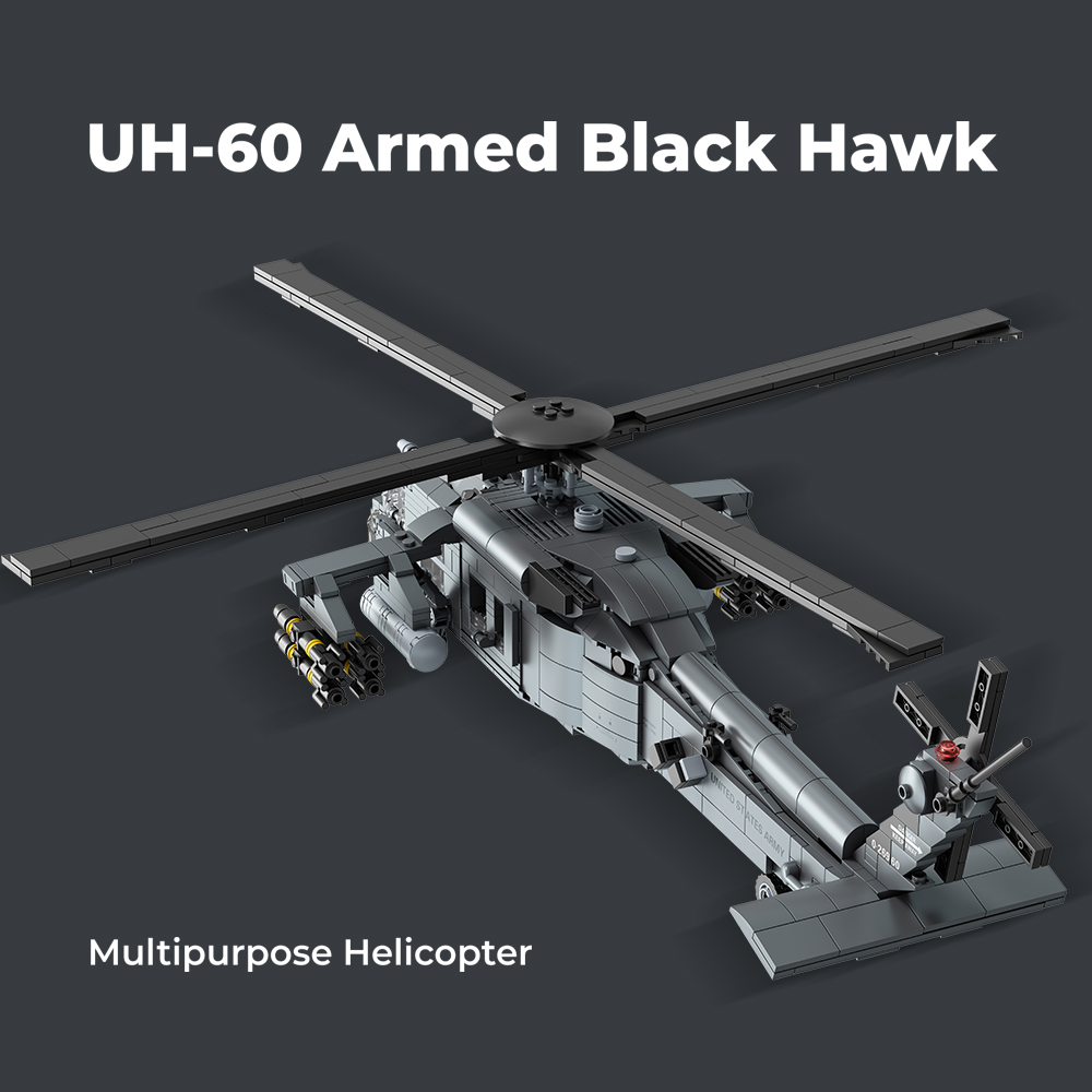 MISINI M8039 1:35 UH-60 Black  - огляд і ціна Model Kit Helicopter