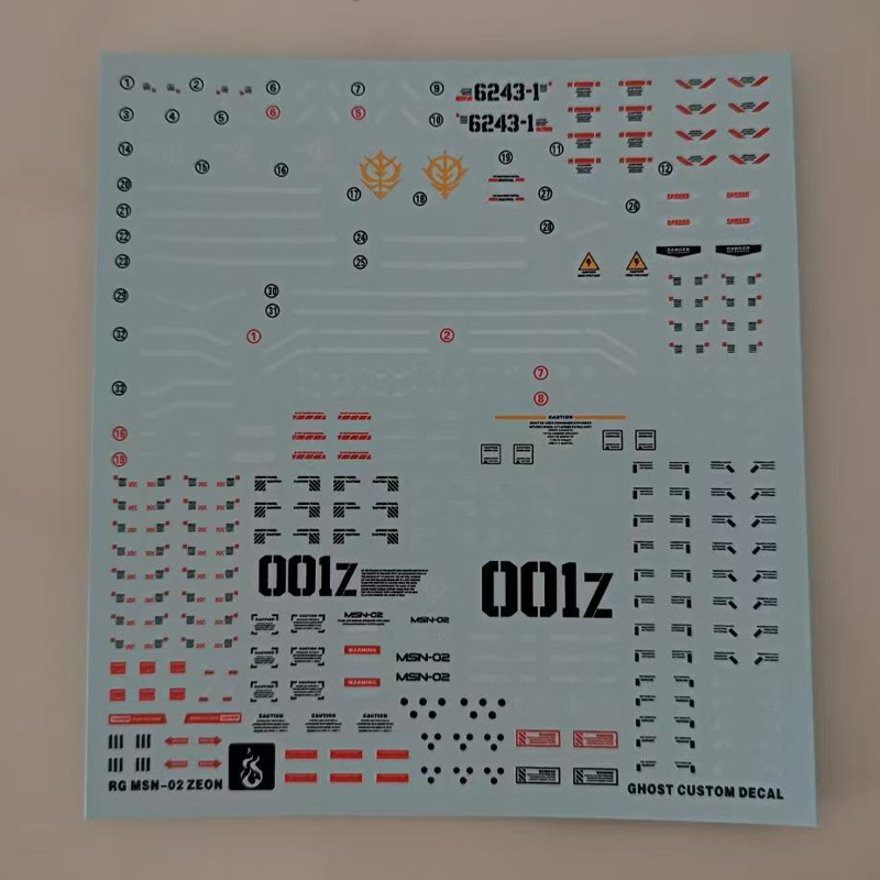 Model Decals for RG 1/144 MSN- - огляд і ціна Model Kit Water Decal