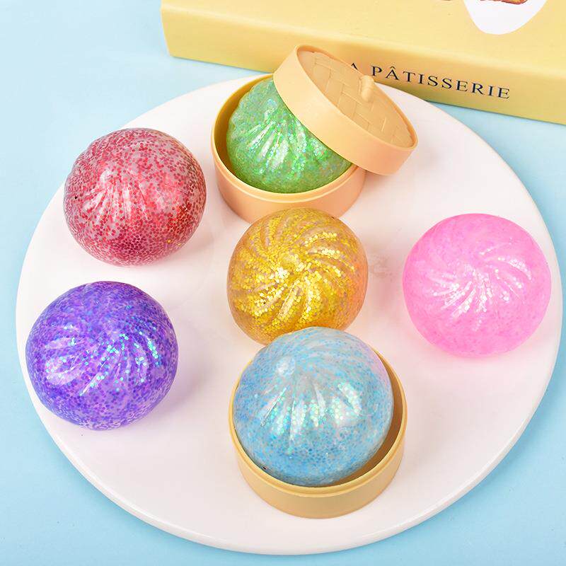 Glitter Dumpling Squishy Bead  - огляд і ціна Model Kitchen Set Pvc