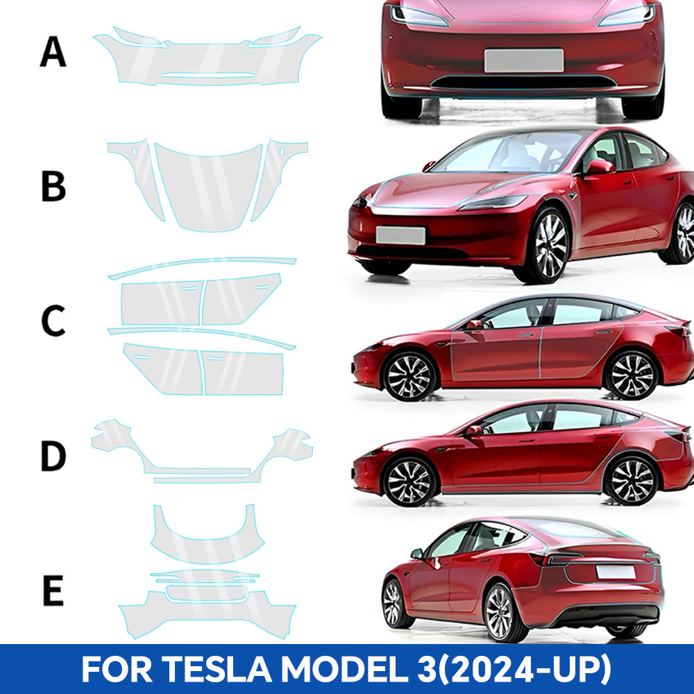 Paint Protection Film for Tesl - огляд і ціна Logo Model Kit