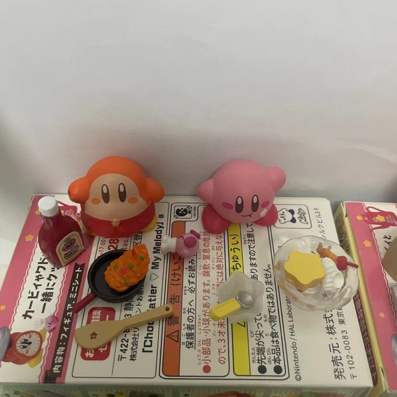 Boxed 8Pcs/set Anime Kirby Kit - огляд і ціна Model Kitchen Set Pvc