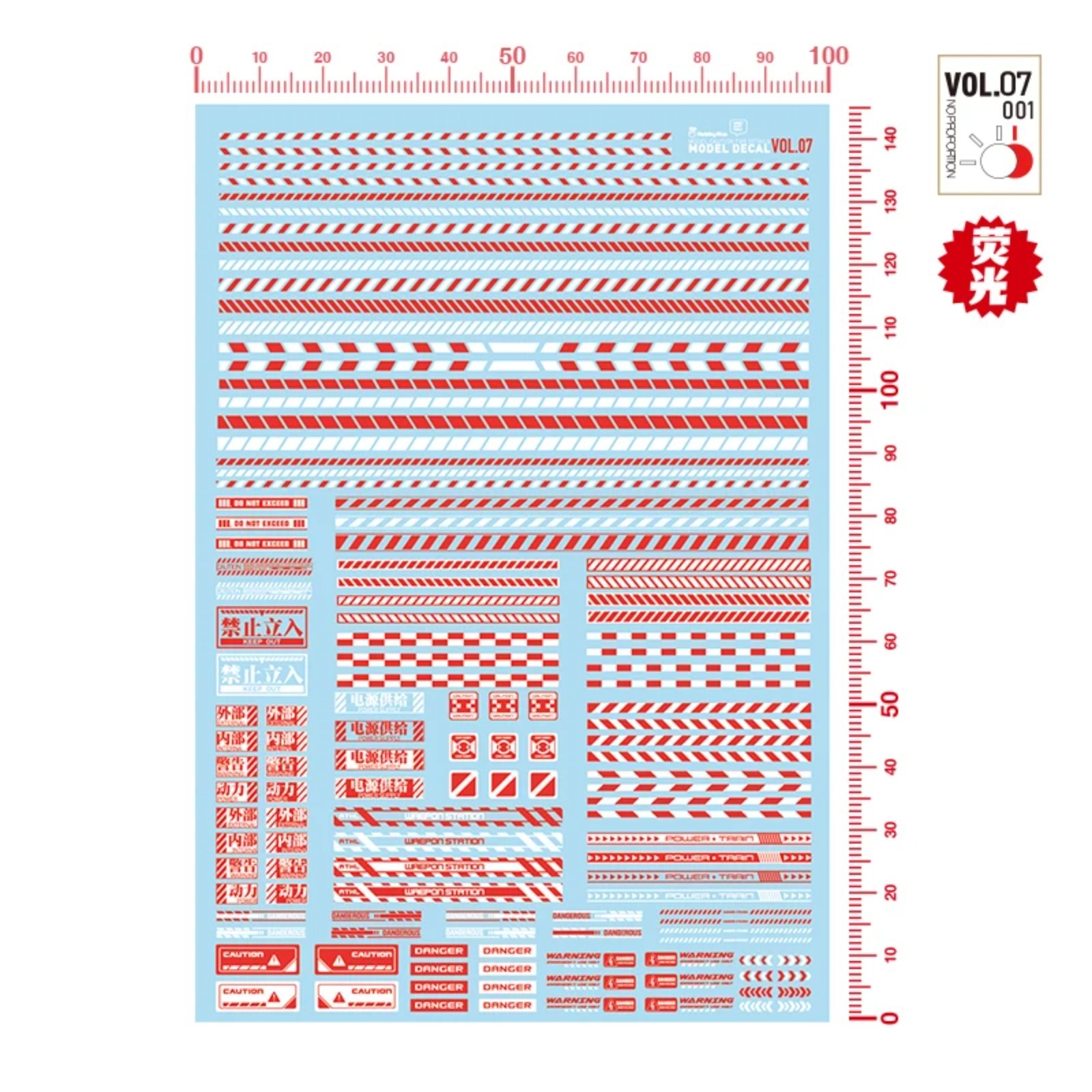 HOBBY MIO VOL7-001~003 Fluores - огляд і ціна Model Kit Water Decal