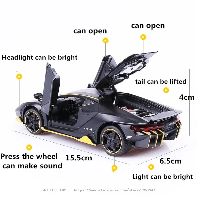 1:32 LP770 750 Alloy Sports Ca - огляд і ціна Model Kit Lamborghini