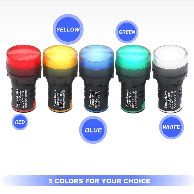 10pcs 22mm LED Indicator Light - огляд і ціна Panel Line Marker