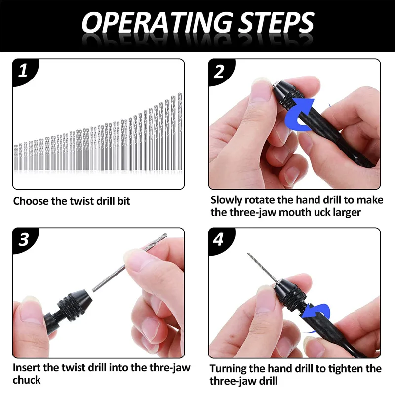 Mini Twist Drill Bits Hand Dri - огляд і ціна Pin Vice Micro