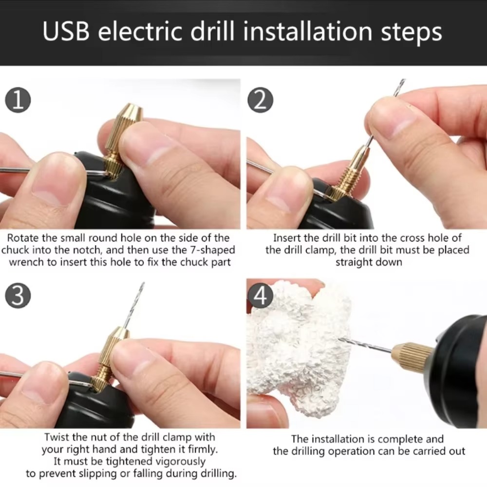 Micro-Electric Hand Drill Set  - огляд і ціна Pin Vice Micro