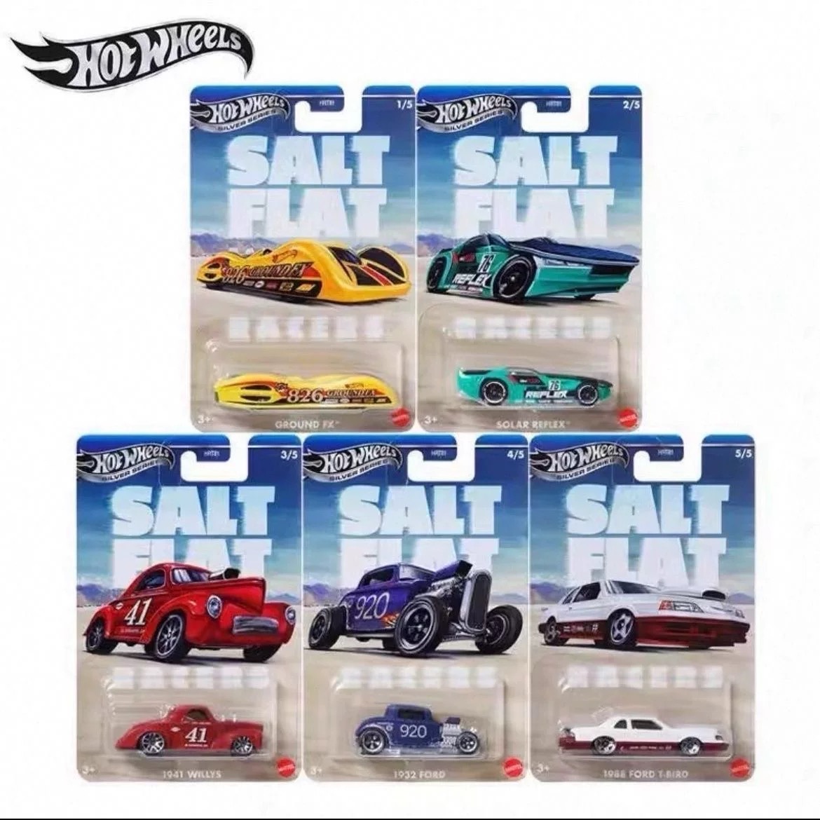 Hot Wheels HRT81 Salt Flat Rac - огляд і ціна Logo Model Kit