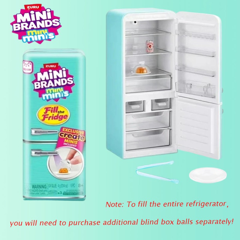 ZURU Mini Brands Mini Fridge S - огляд і ціна Model Kitchen Set Pvc