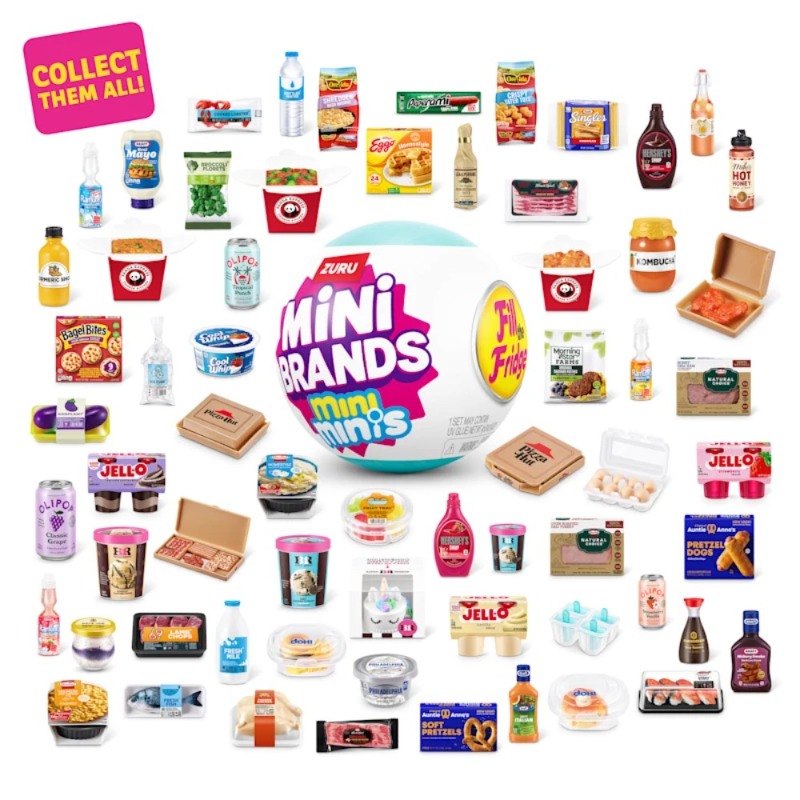 ZURU Mini Brands Mini Fridge S - огляд і ціна Model Kitchen Set Pvc