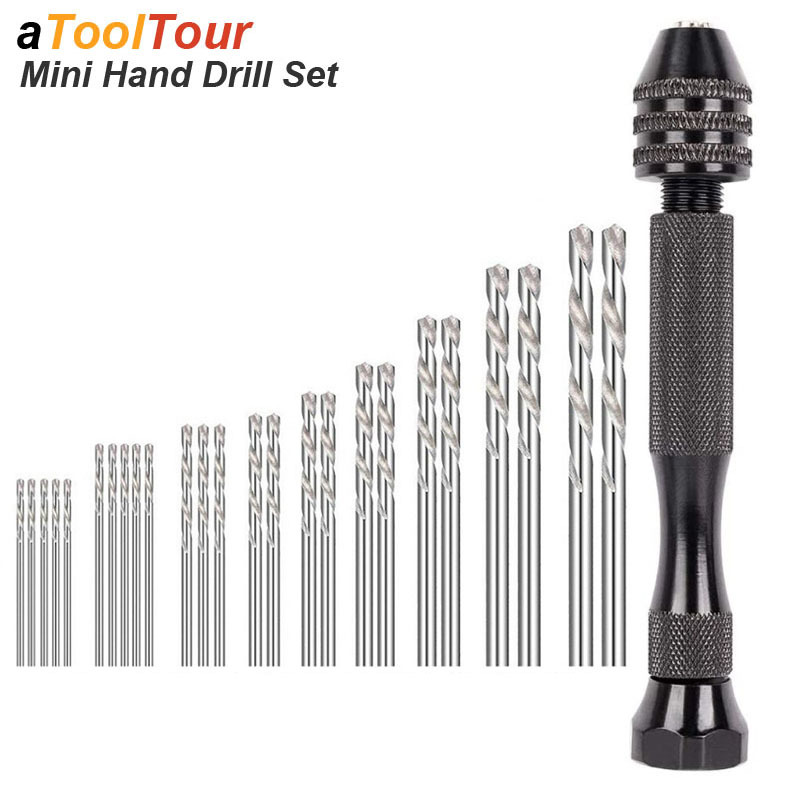 Micro Mini Hand Drill Bits Set - огляд і ціна Pin Vice Micro