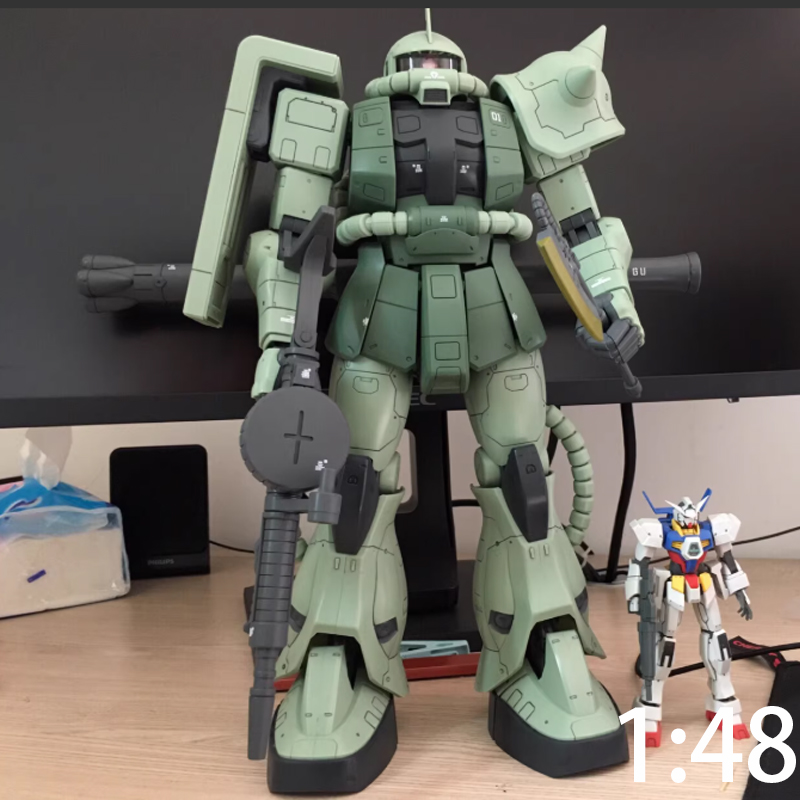 Hot 1/48 MEGA Zaku II Assembly - огляд і ціна Model Kit Water Decal