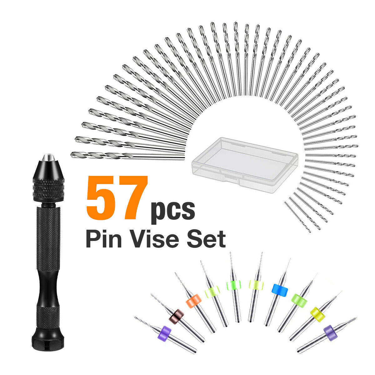 57 Pcs Alloy Steel Pin Vise Ha - огляд і ціна Pin Vice Micro