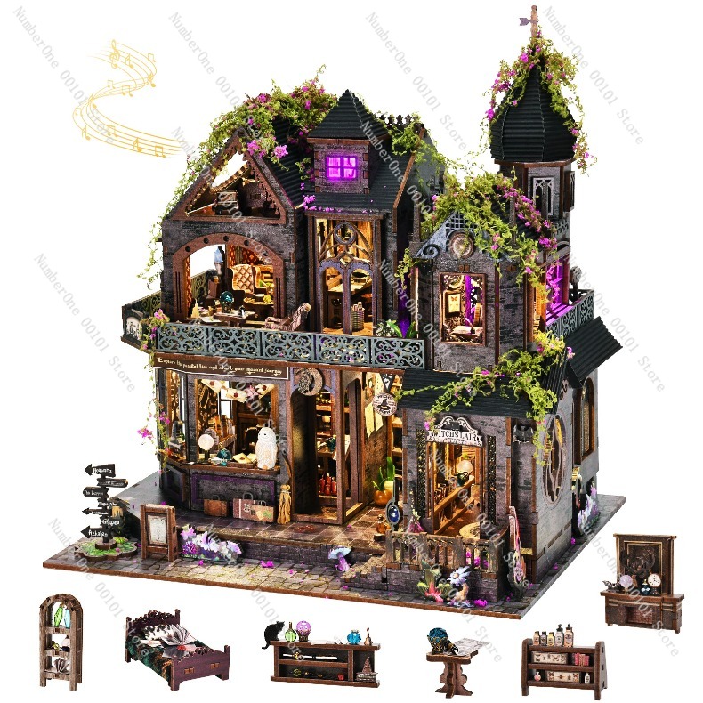 Wooden Miniature House Buildin - огляд і ціна Model Kit Wood