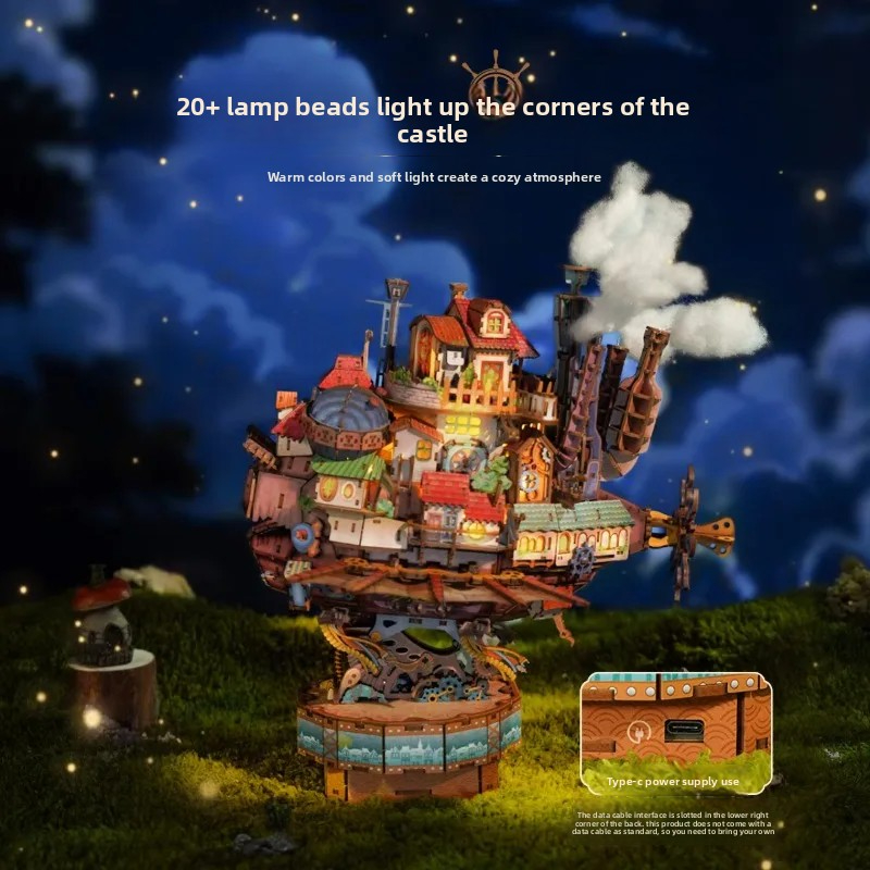 Tonecheer Howl's Moving Castle - огляд і ціна Model Kit Wood
