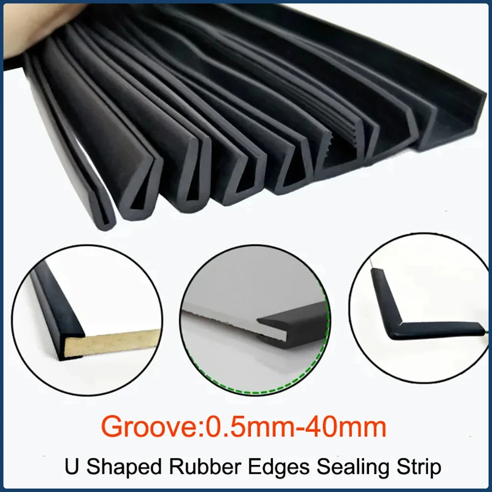 Black U Shaped Rubber Edge Sea - огляд і ціна Panel Line Marker