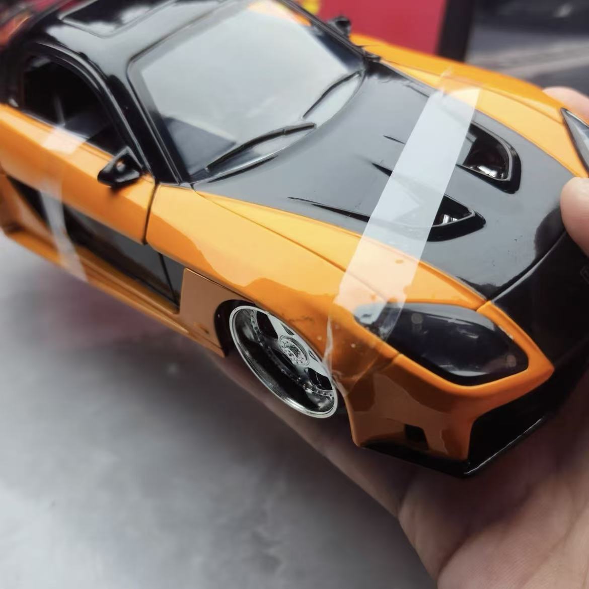 JADA 1:24 Tokyo Drift Han RX7  - огляд і ціна Model Kit Lamborghini