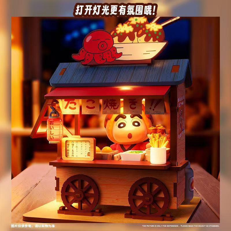 Crayon Shin-chan Food Cart Bli - огляд і ціна Model Kit Wood