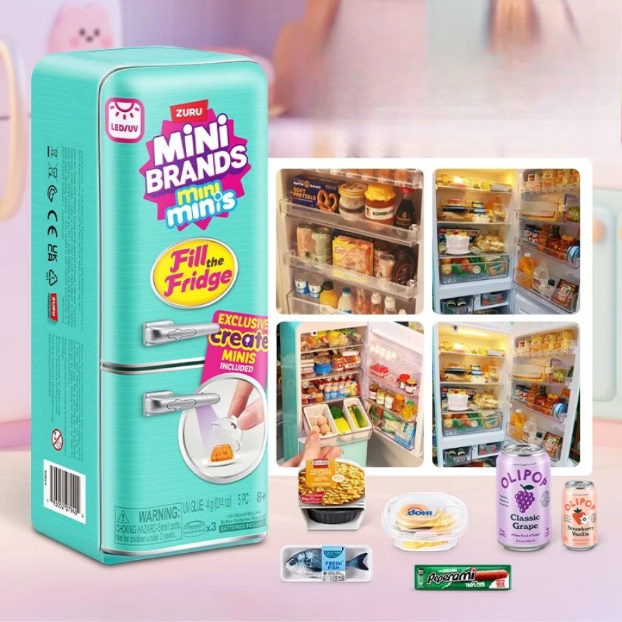 ZURU 5 Surprise Mini Fridge Ba - огляд і ціна Model Kitchen Set Pvc